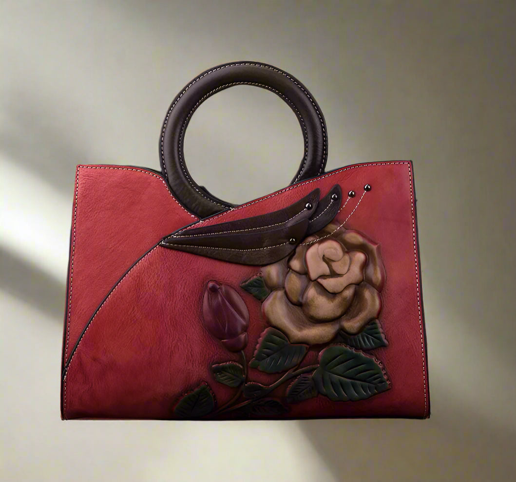 Whitney's Retro, Vintage, Genuine Leather, Trendy, Stylish, Handmade, Shoulder Bag