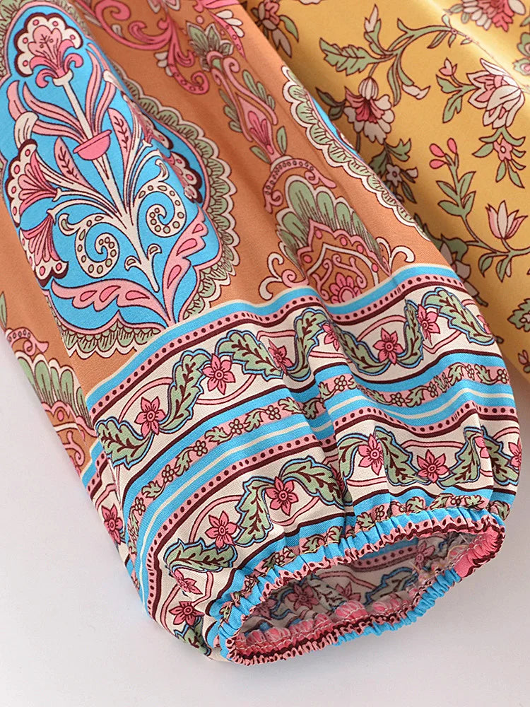 Yara's loose long boho dress