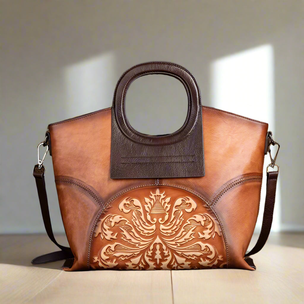 Vienna's Retro, Vintage, Genuine Leather, Trendy, Stylish, Handmade, Shoulder Bag