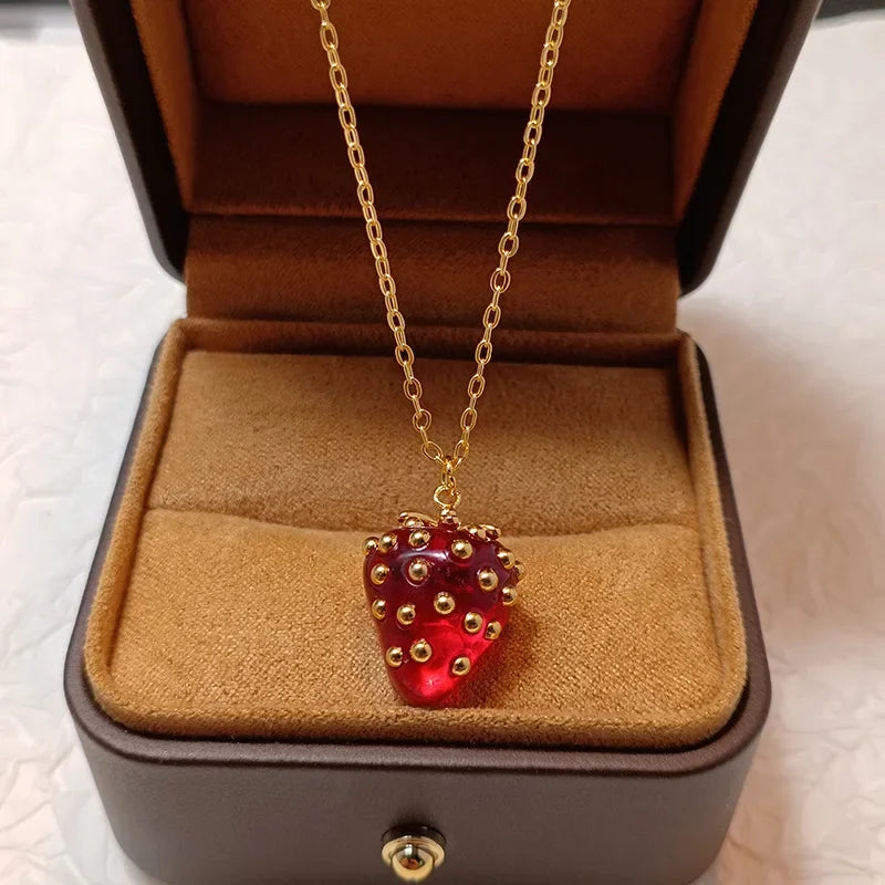 Nana's Strawberry Necklace