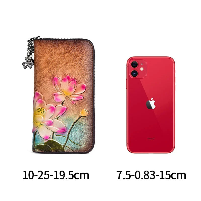 Sophia's Retro, Vintage, Genuine Leather, Trendy, Stylish, Unisex, Wallet