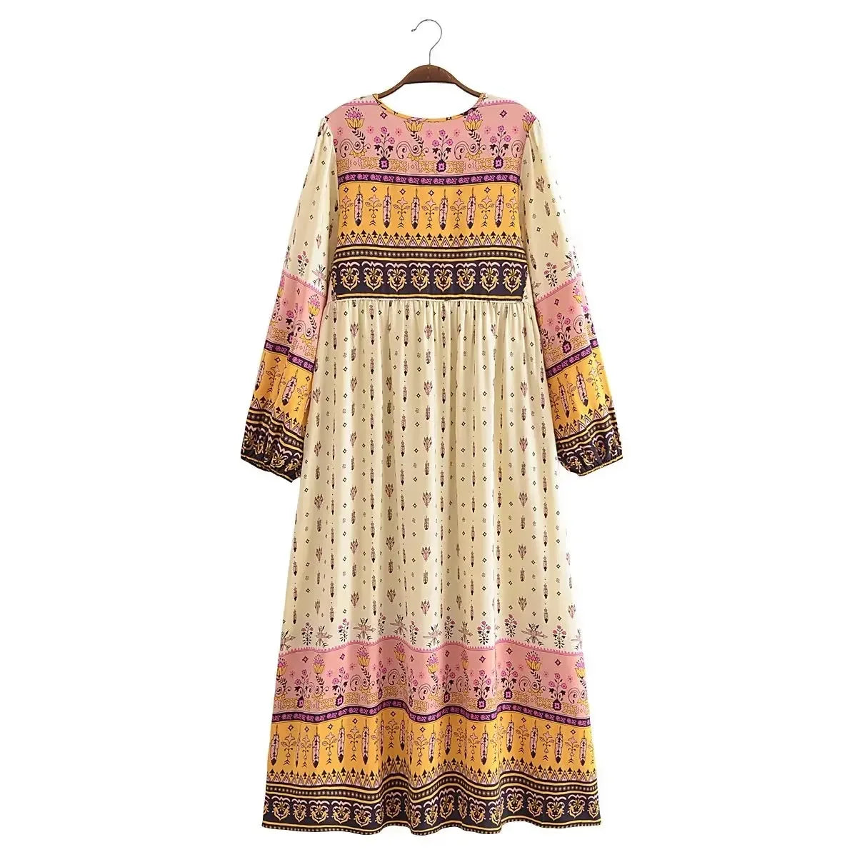 Isabellas langes Boho-Kleid 