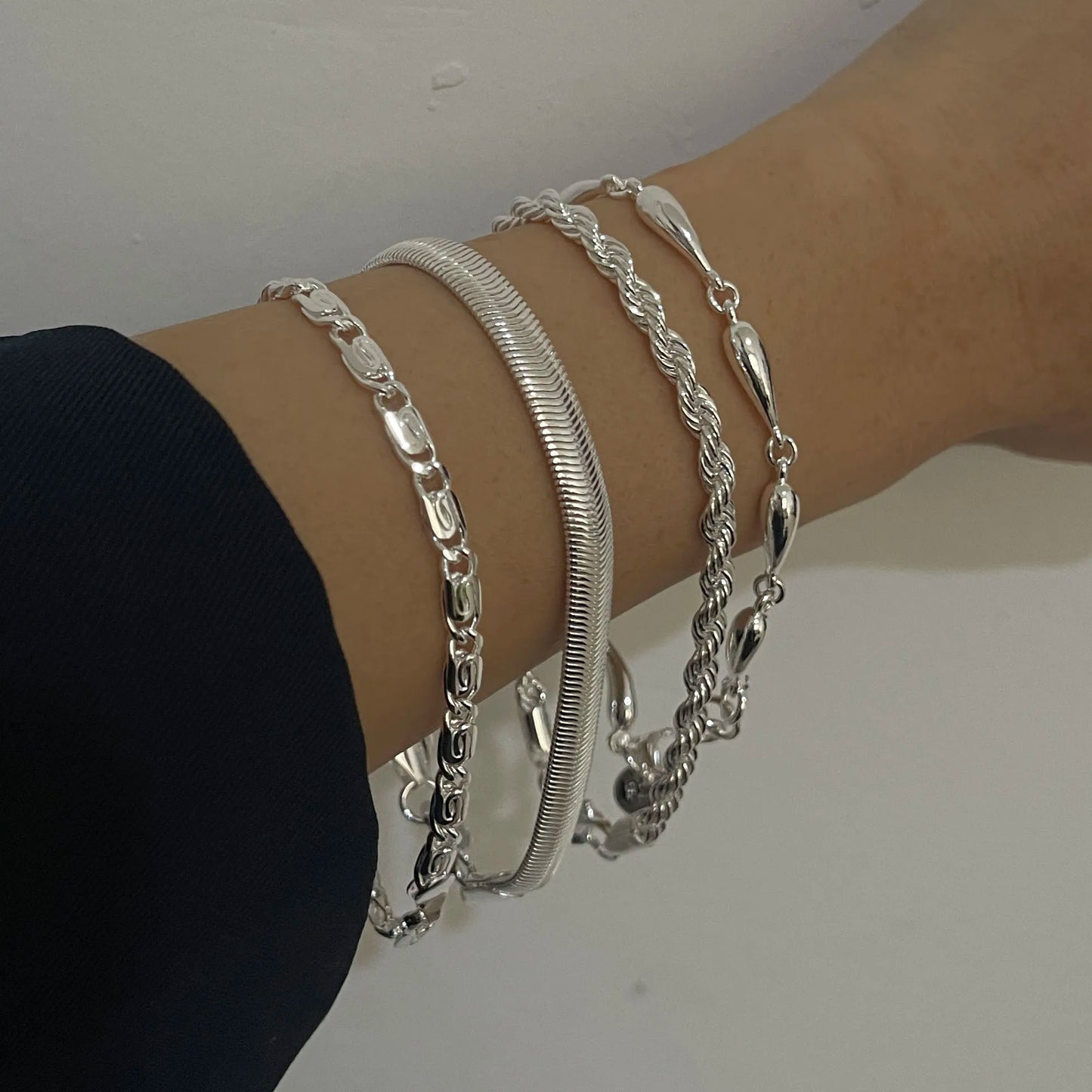 Gift, 925 Sterling Silver Metal Bracelet