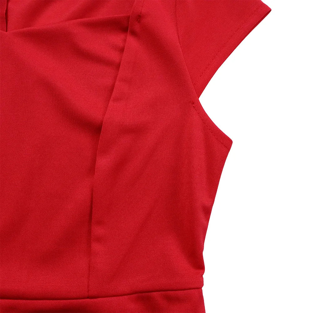 Lillian's Slim Fit, Plus size, Trendy, Fashionable, Office Style, Cap Sleeves, Pencil Dress