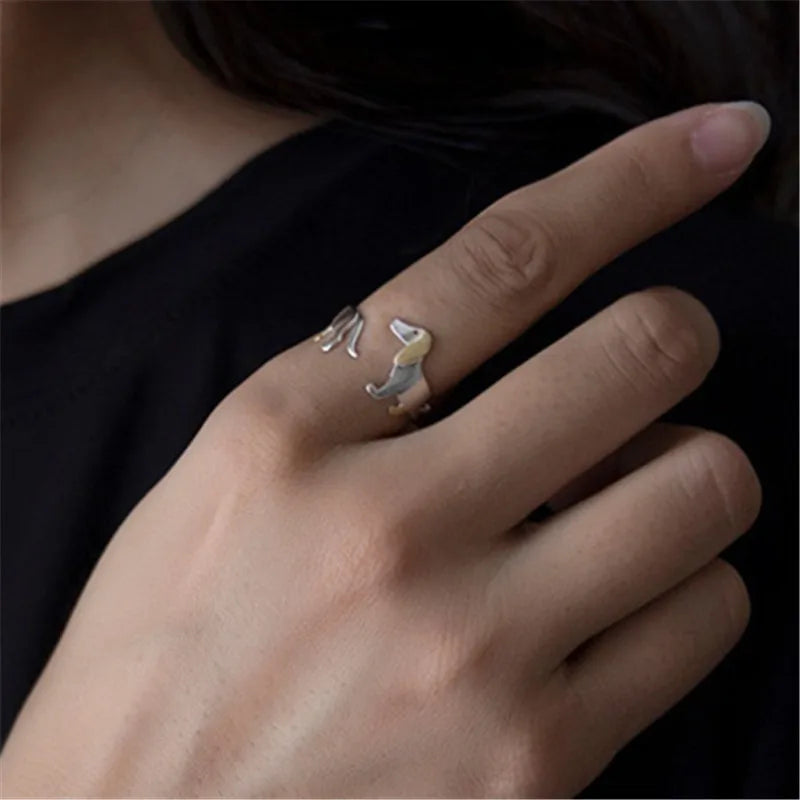 Iris's Fashionable Geometric Metal Irregular Open Ring