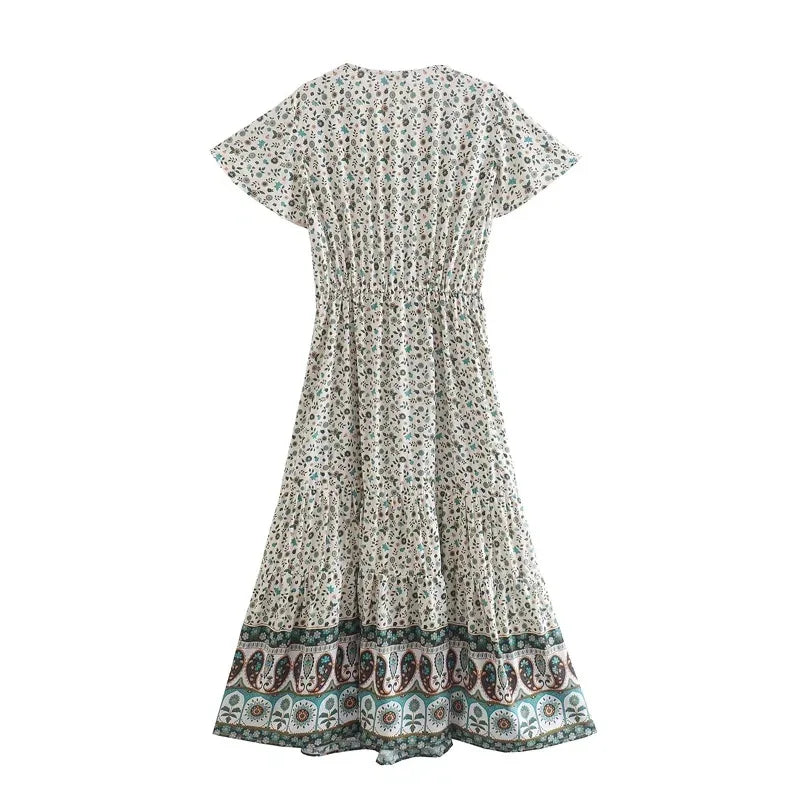 Elizabeth's casual boho midi dress