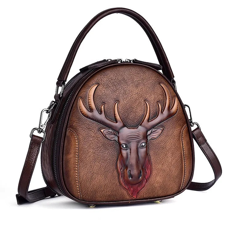 Merry's Retro, Vintage, Genuine Leather, Trendy, Stylish, Handmade, Small, Shoulder Bag