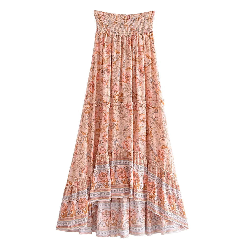 Maria's high-low boho skirt