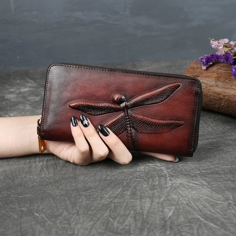 Ciara's Retro, Vintage, Genuine Leather, Trendy, Stylish, Unisex, Wallet
