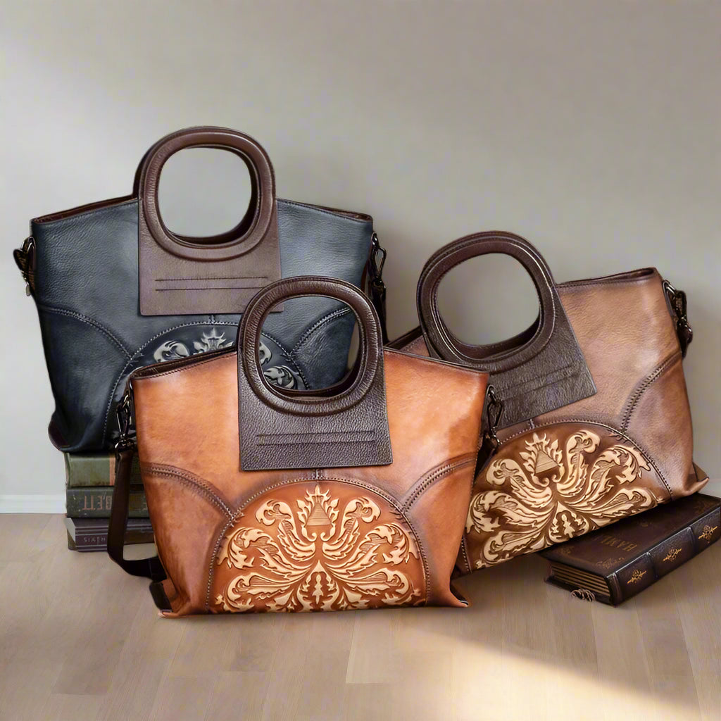 Vienna's Retro, Vintage, Genuine Leather, Trendy, Stylish, Handmade, Shoulder Bag