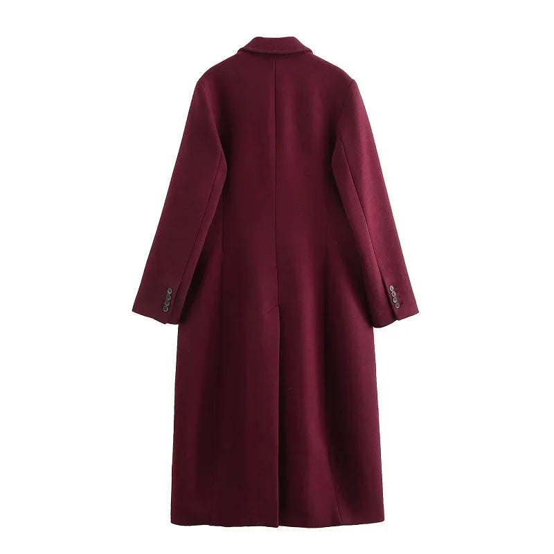 Silvana's Winter, Wool blend, Long Sleeves, Trendy, Stylish, Long Trench Coat