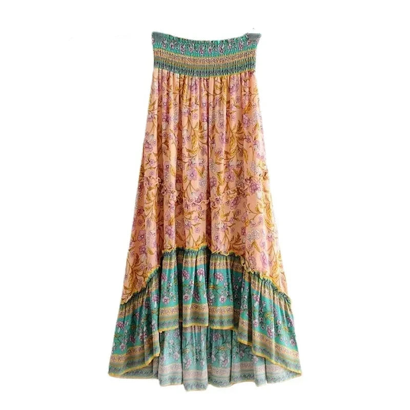 Lola's elastic waist boho skirt