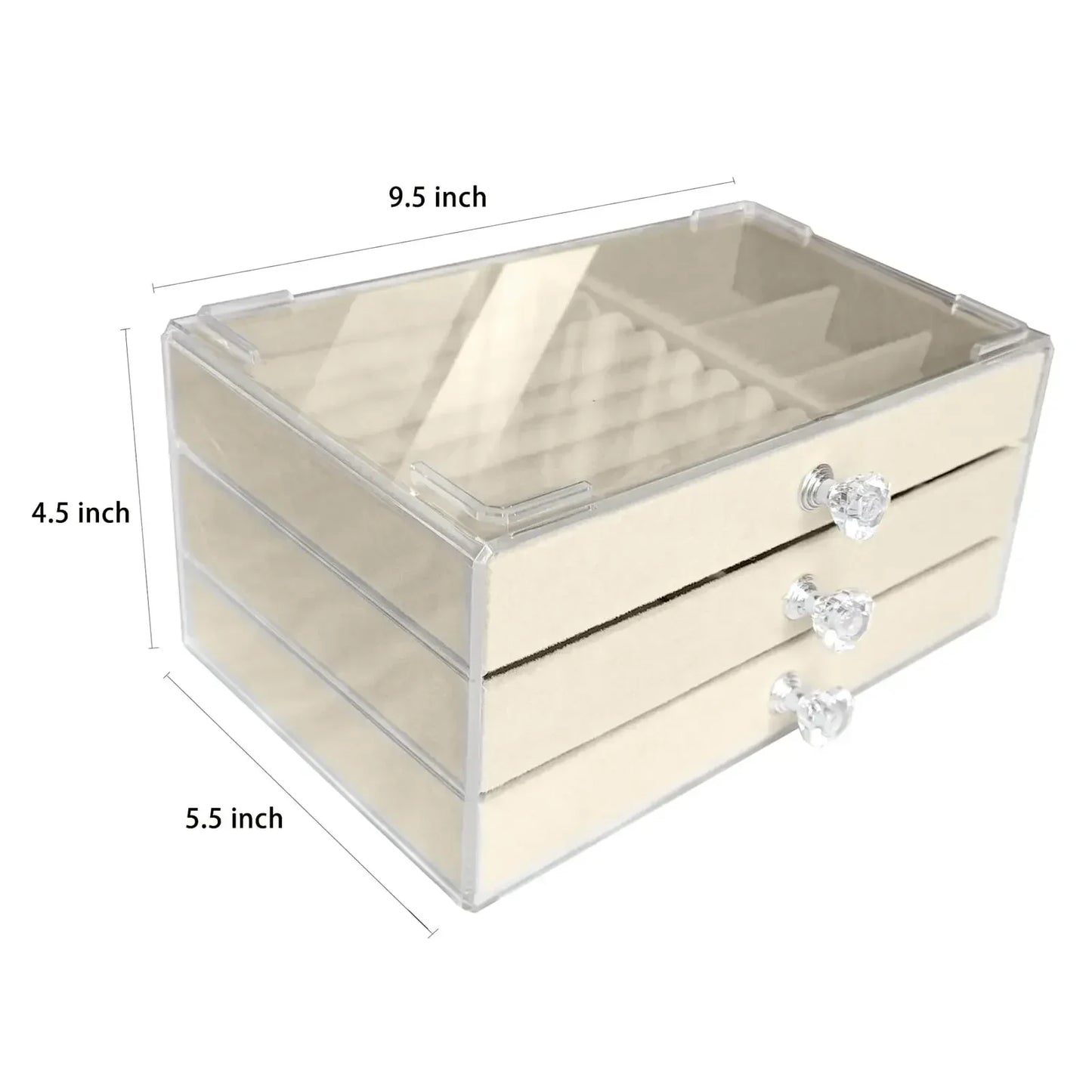 Maria's Jewellery Drawers in Plastic Case