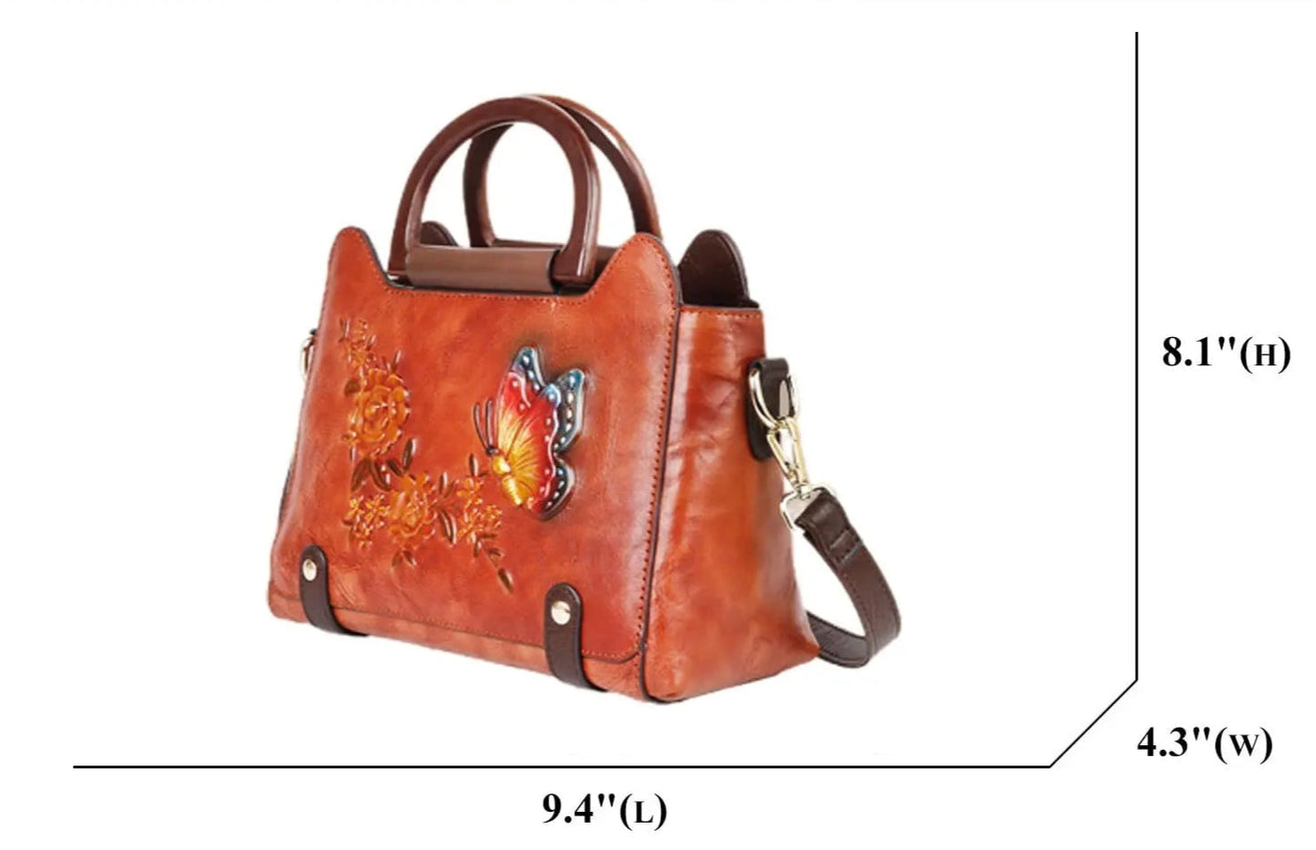 Huda's Retro, Vintage, Genuine Leather, Trendy, Stylish, Handmade, Shoulder Bag