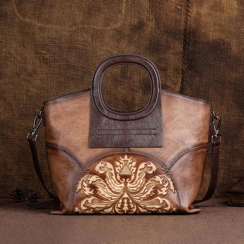 Vienna's Retro, Vintage, Genuine Leather, Trendy, Stylish, Handmade, Shoulder Bag