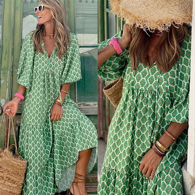 Monica's loose casual long dress