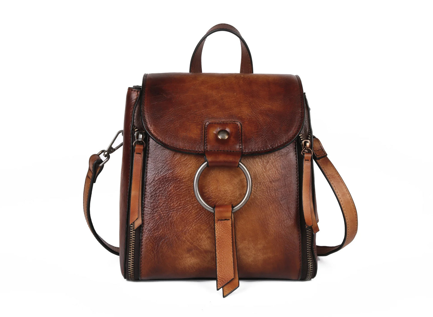 Charlie's Retro, Vintage, Genuine Leather, Trendy, Stylish, Handmade, backpack Bag