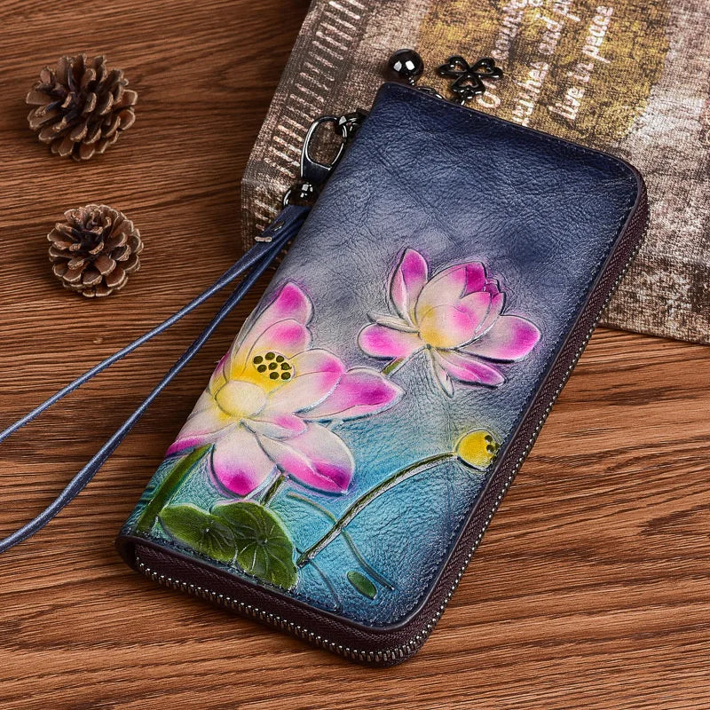 Sophia's Retro, Vintage, Genuine Leather, Trendy, Stylish, Unisex, Wallet
