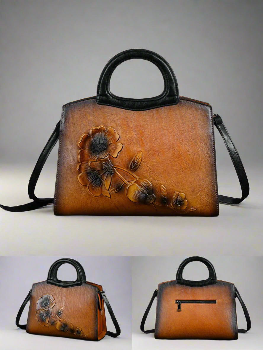 Didi's Retro, Vintage, Genuine Leather, Trendy, Stylish, Handmade, Shoulder Bag