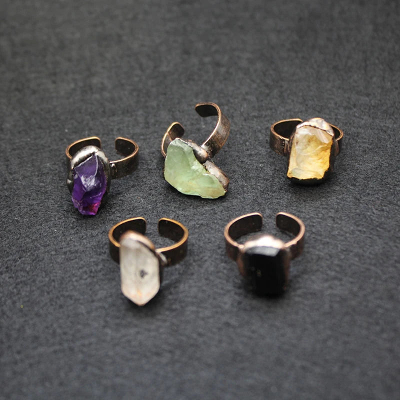 Nina's Quartz Metal Rings