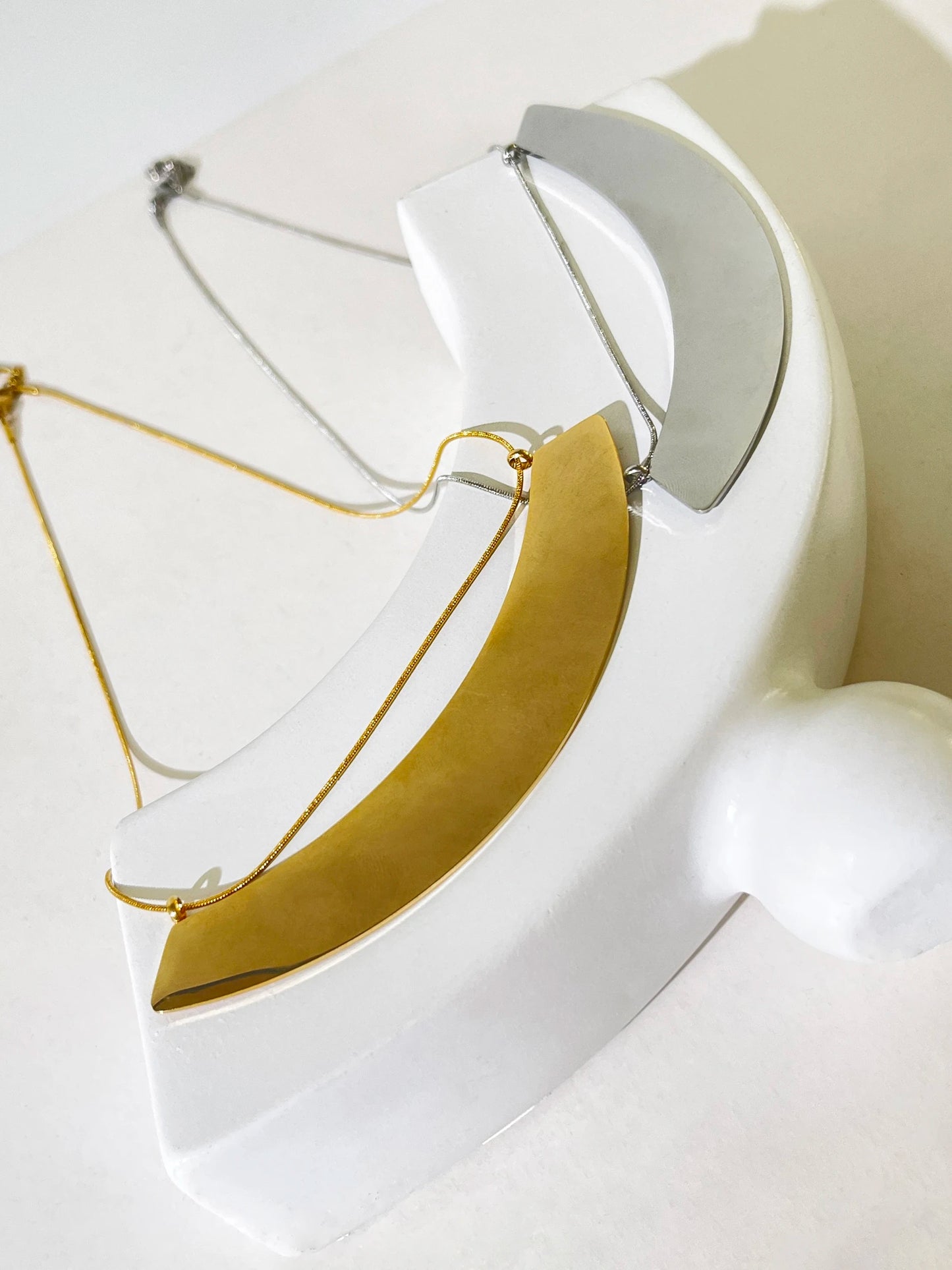 Kaila's Statement, Stainless Steel, Gold Plated 18K, Minimal, Stylish, Trendy Necklace