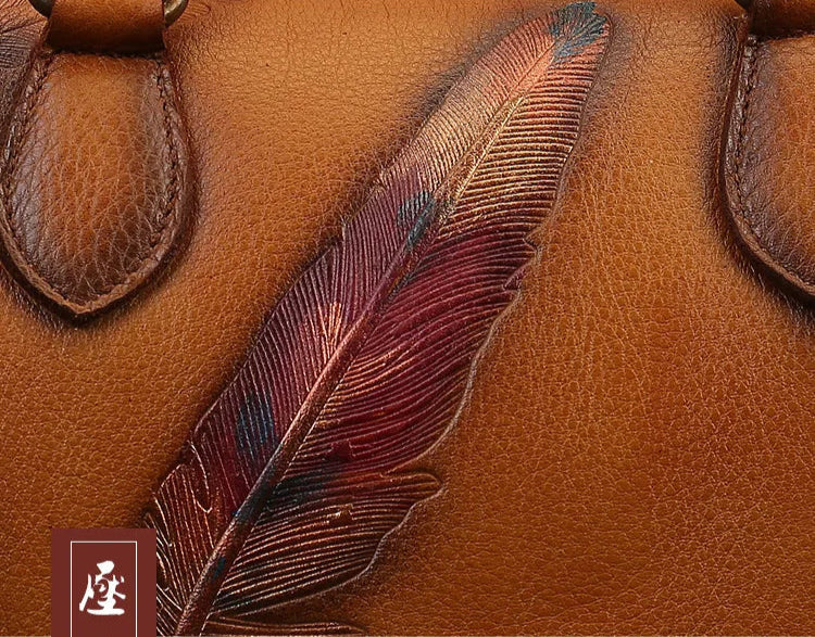 Anita's Retro, Vintage, Genuine Leather, Trendy, Stylish, Handmade, Shoulder Bag