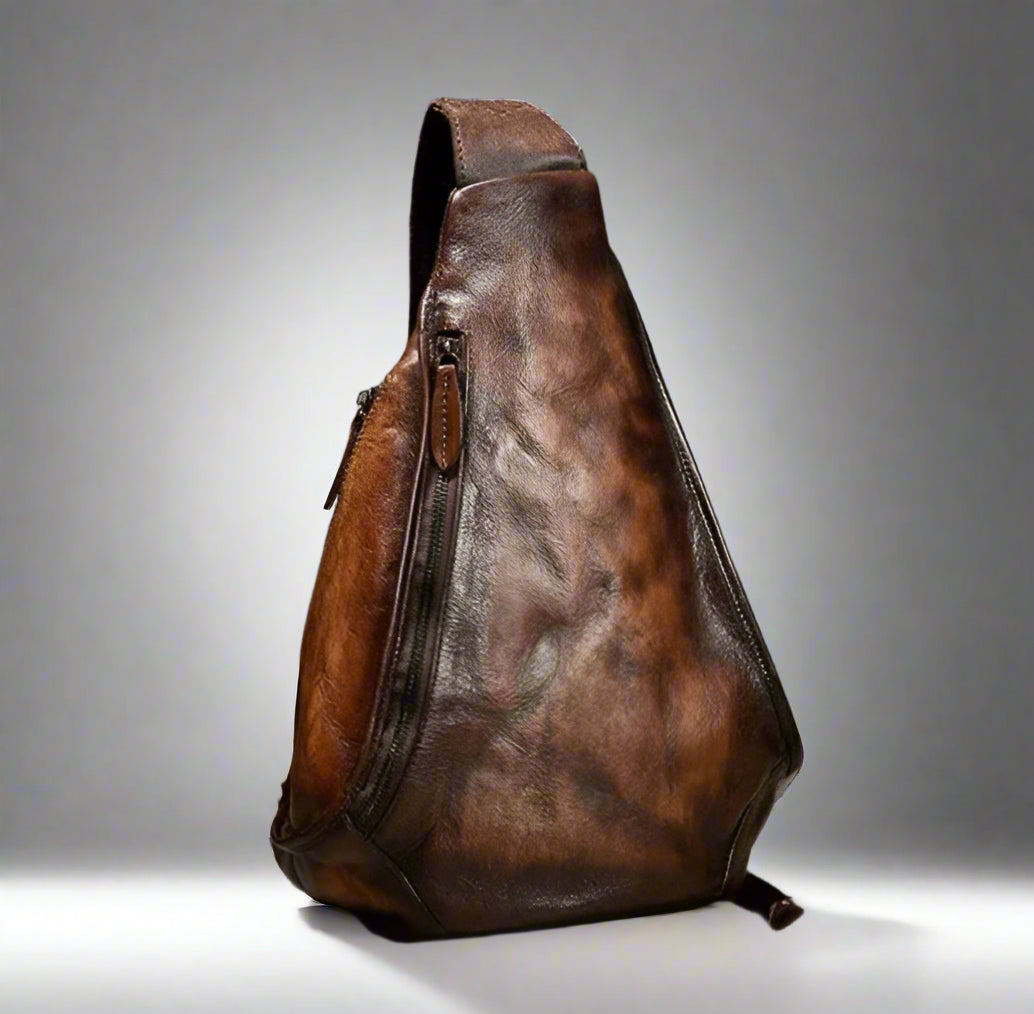 Noha's Retro, Vintage, Genuine Leather, Trendy, Stylish, Handmade, Shoulder Bag