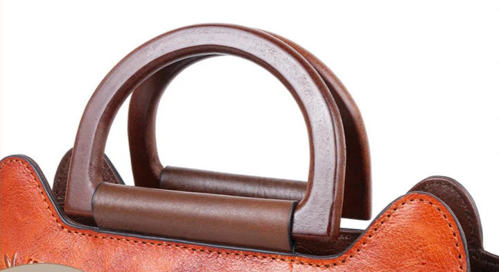 Huda's Retro, Vintage, Genuine Leather, Trendy, Stylish, Handmade, Shoulder Bag