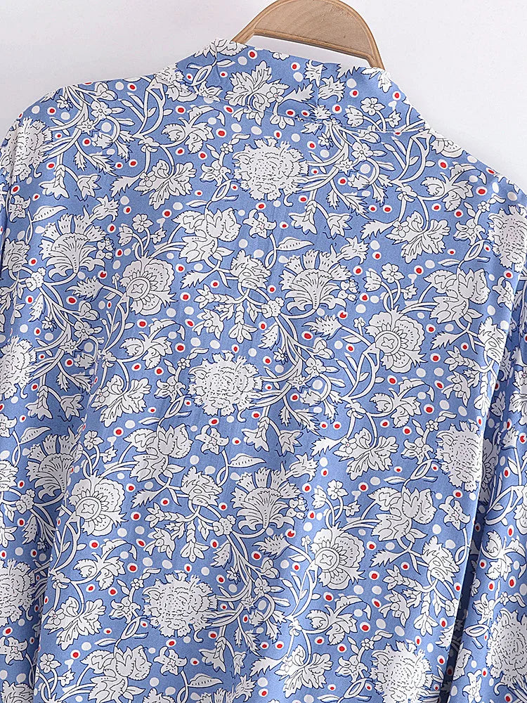 Irene's Boho, Short, Kimono, Robe, Stylish, Trendy, Printed, Hippie, Floral, Bohemian Top