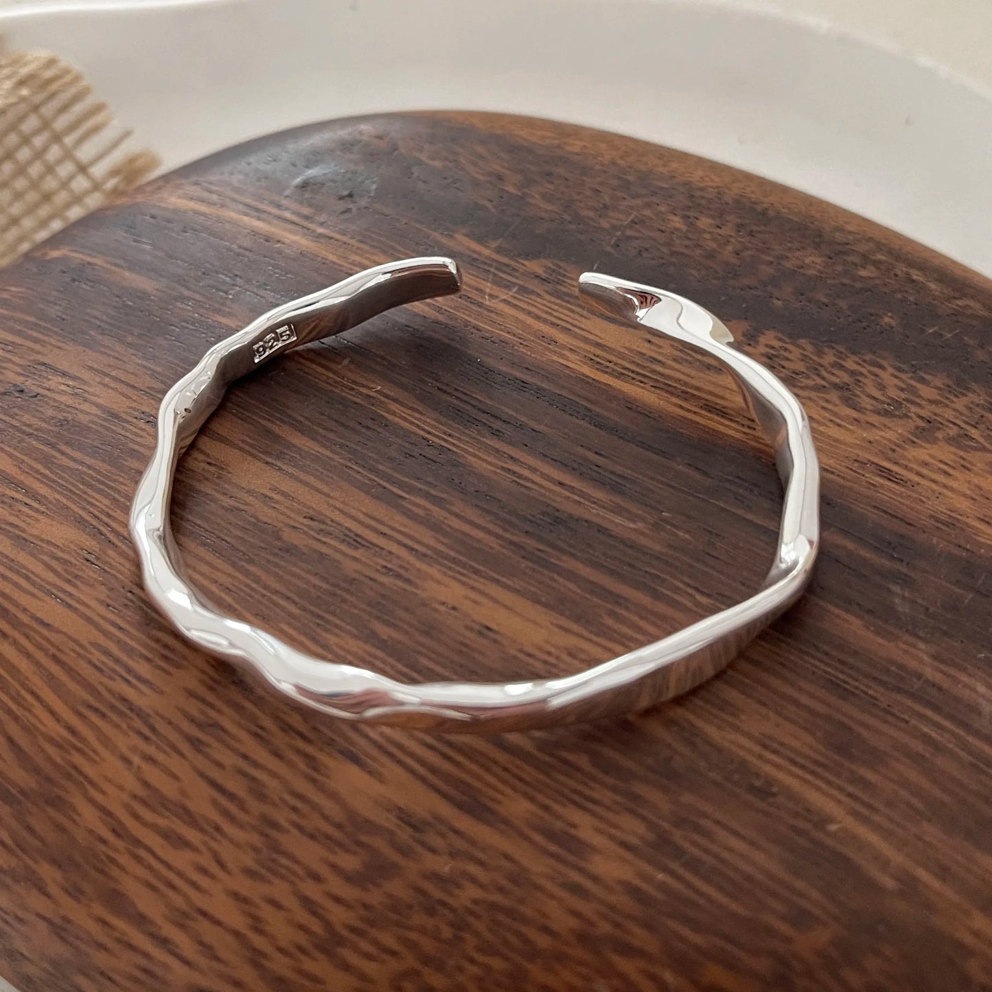 Maria's Solid, 925 Sterling Silver, Vintage, Handmade, Trendy, Minimalist, Stylish Bracelet