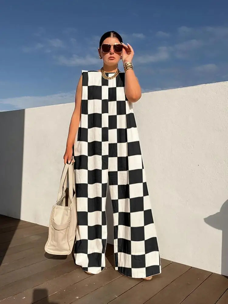 Bianca's Loose Maxi Sleeveless Jumpsuit