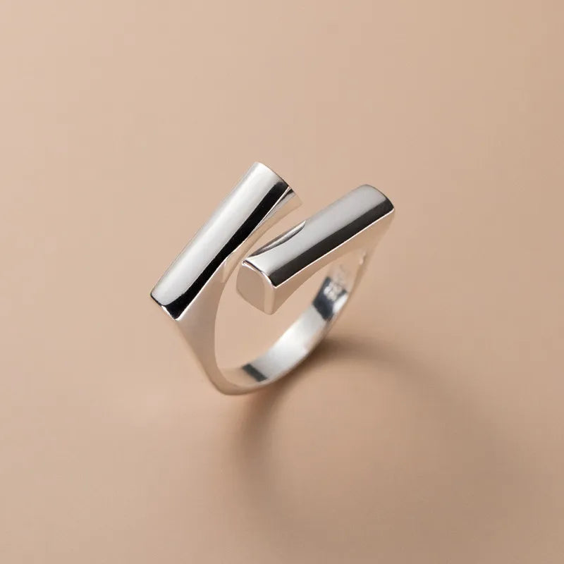 Iris's Fashionable Geometric Metal Irregular Open Ring