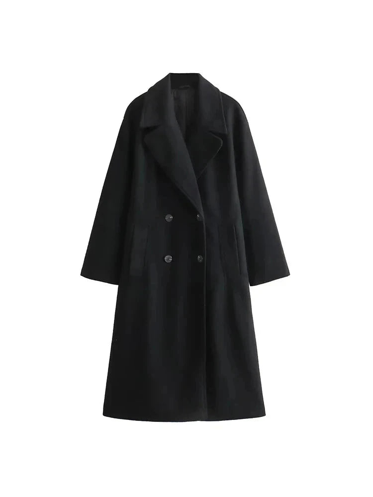 Diana's Woolen Long Coat