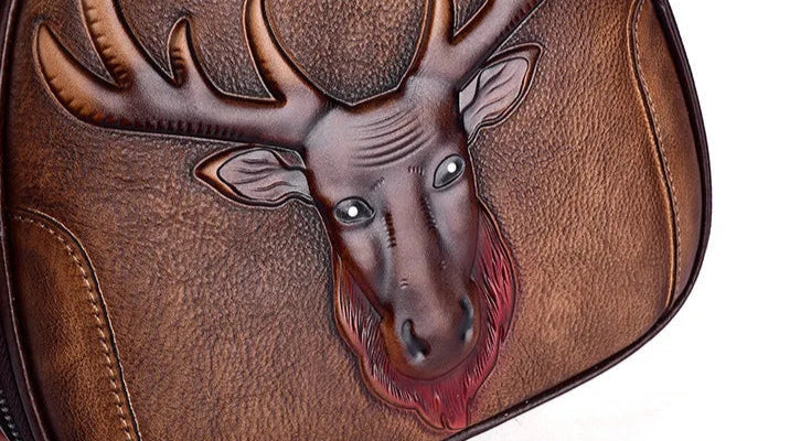 Merry's Retro, Vintage, Genuine Leather, Trendy, Stylish, Handmade, Small, Shoulder Bag