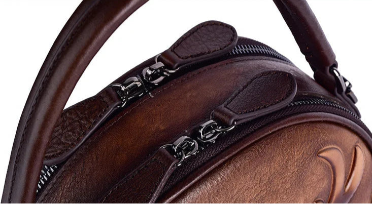 Merry's Retro, Vintage, Genuine Leather, Trendy, Stylish, Handmade, Small, Shoulder Bag