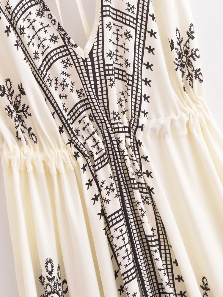 Mila's Floral, Backless, Beach, Party, Boho, Holiday, High-Low, Maxi Dress