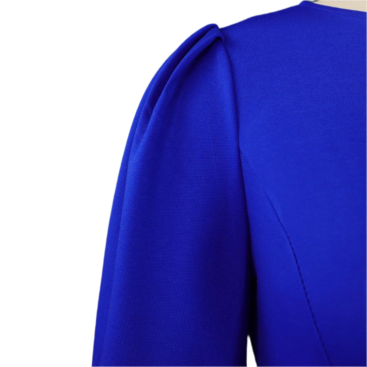 Huda's Sheath, Solid Color, Trendy, Stylish, Vintage, Midi, 3/4 Sleeves, Fit, Office Dress