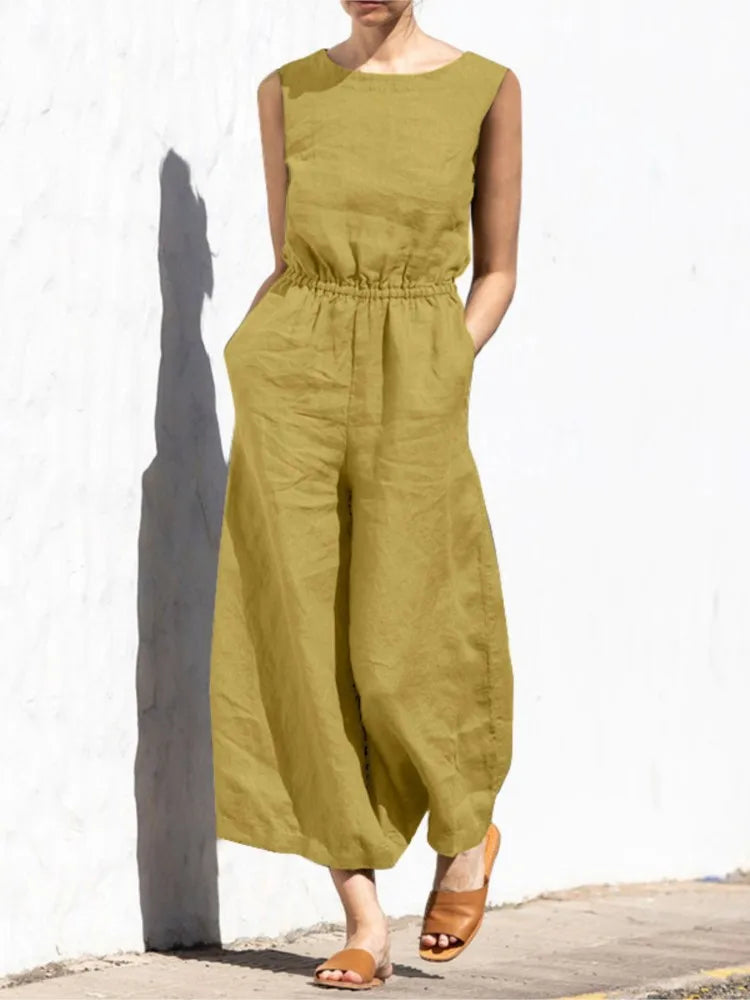 Elanor's linen casual jumpsuit