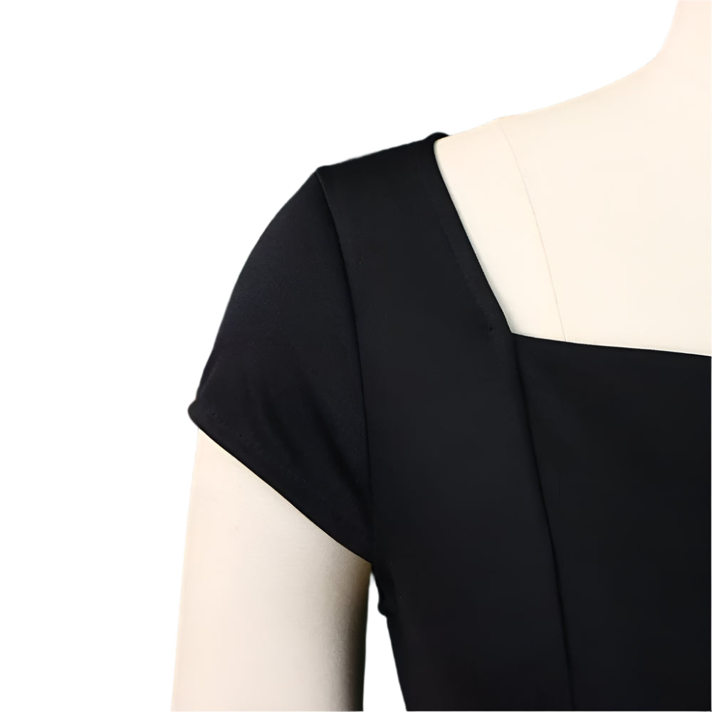 Lillian's Slim Fit, Plus size, Trendy, Fashionable, Office Style, Cap Sleeves, Pencil Dress