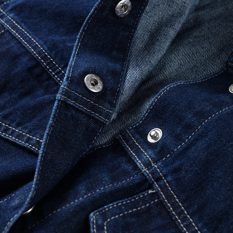 Julie's Casula, Elegant, Stylish, Trendy, Wide Leg, Long Jacket, Denim Outfit sets