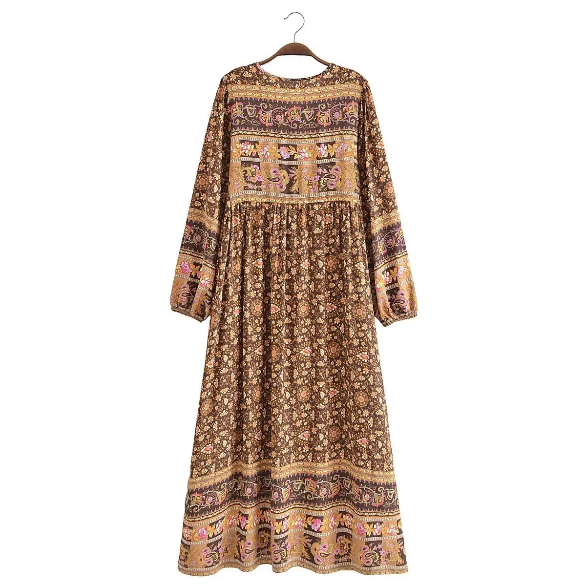 Gabriella's boho long sleeves casual dress