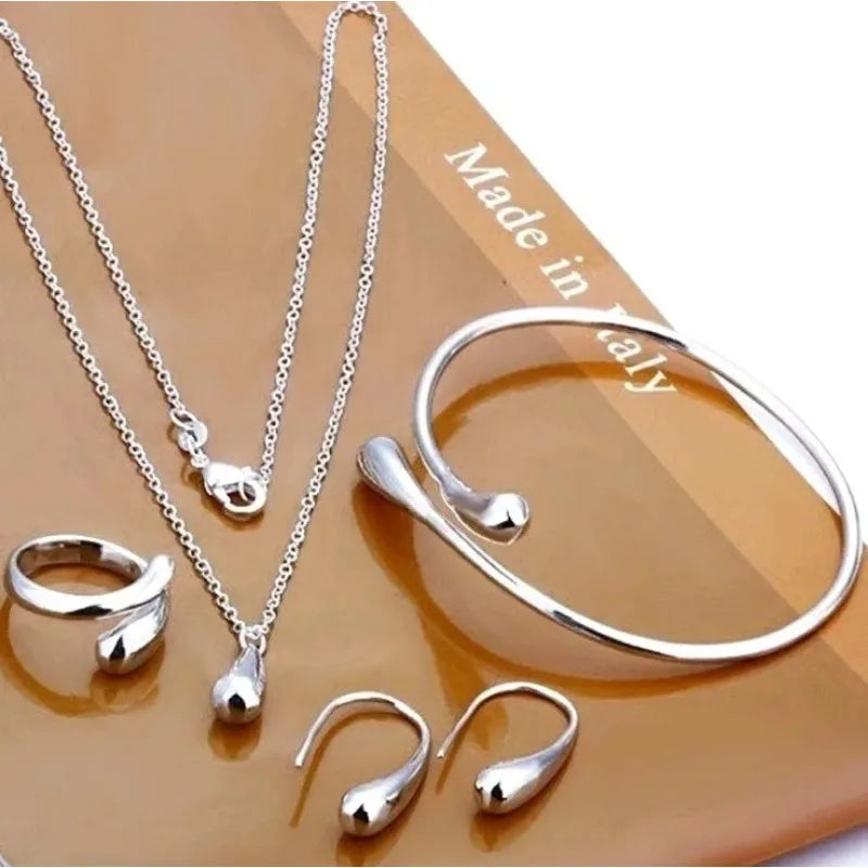 Regina's 925 Silver , Stylish, Minimalist Design , Simple ,Elegant Jewellery Set