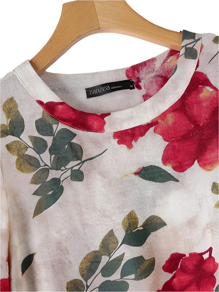 Yossra's floral printed blouse