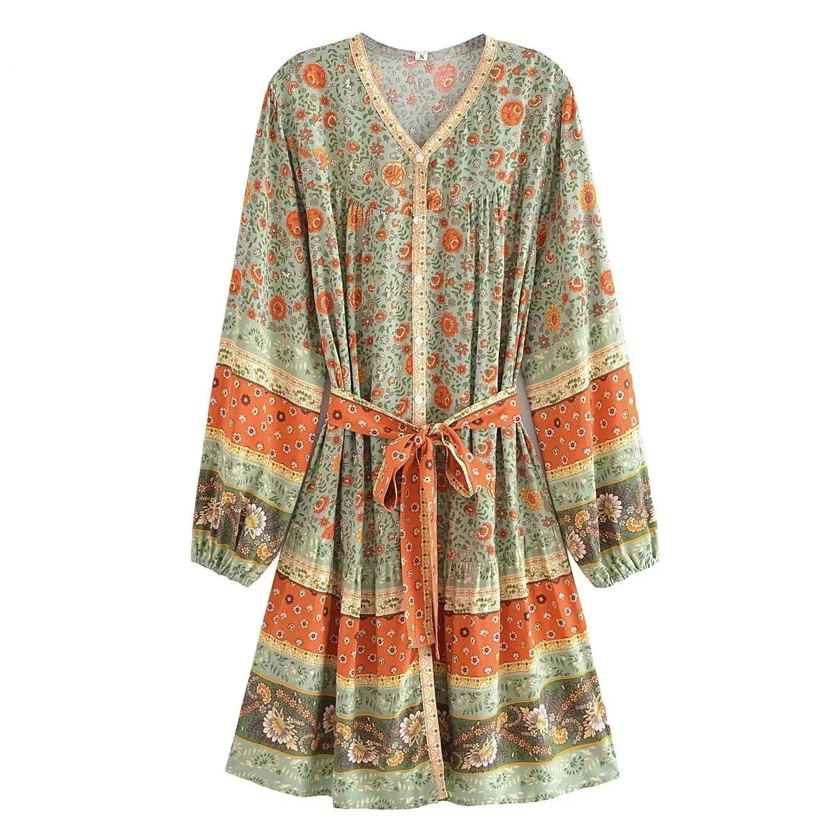 Haya's boho casual mini dress