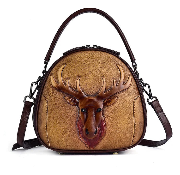 Merry's Retro, Vintage, Genuine Leather, Trendy, Stylish, Handmade, Small, Shoulder Bag