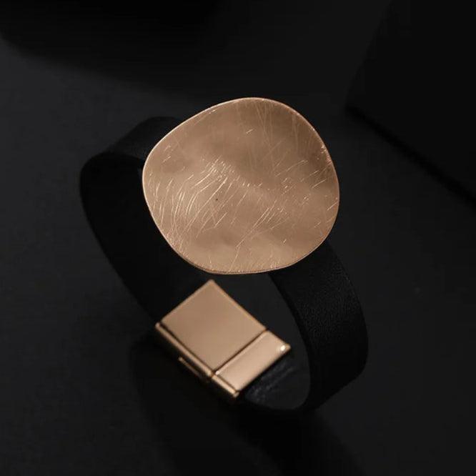 Marian's Luxury, Trendy, Stylish, Retro, Magnet Lock, Golden/Silver, Bangles Bracelets