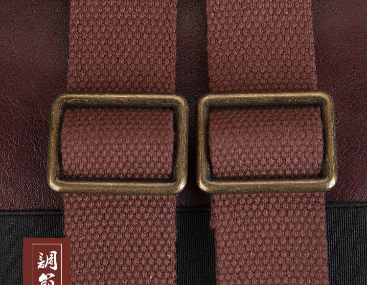 Nadine's Retro, Vintage, Genuine Leather, Trendy, Stylish, Handmade, Backpack Bag