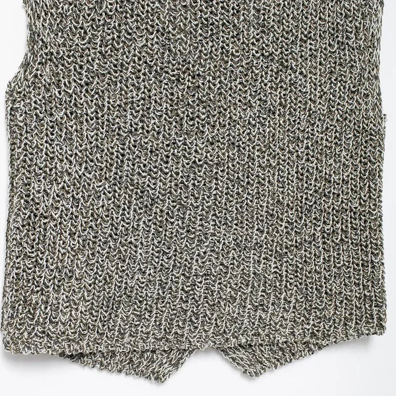 Rachel's Short, Sleeveless, Knitted, Trendy, Stylish, V-neck, Single breasted, Casual Vest