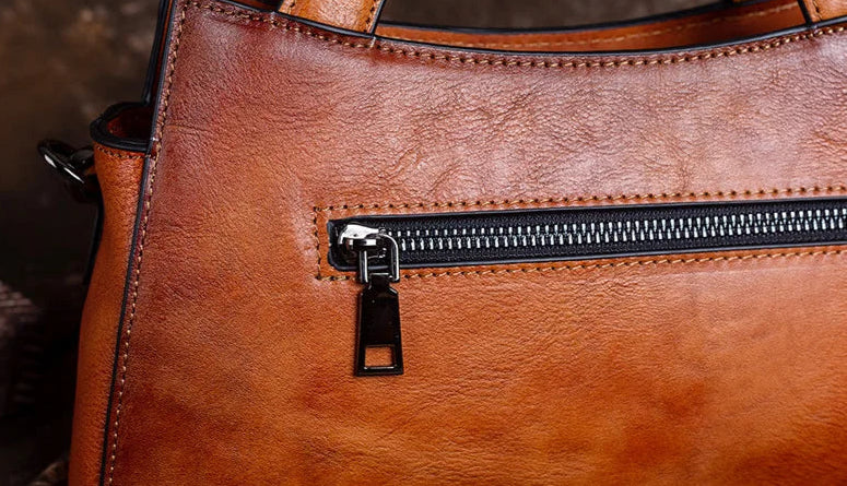 Nelly's Retro, Vintage, Genuine Leather, Trendy, Stylish, Handmade, Shoulder Bag