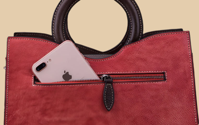 Whitney's Retro, Vintage, Genuine Leather, Trendy, Stylish, Handmade, Shoulder Bag